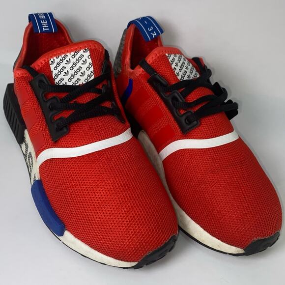 ADIDAS NMD _R1 "Active Red/Black" Men's Shoes Size 5 - Picture 12 of 14